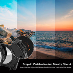 CM-EF-EOSR VND AF Lens Adapter with Drop-In Variable ND Filter,Compatible with Canon EF/EF S Mount Lenses to Canon EOS R/EOS R5/EOS R6/EOS RP RF Series Cameras