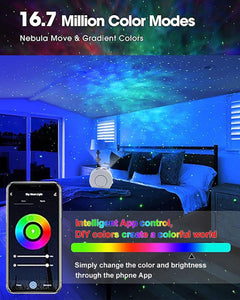Galaxy Projector for Bedroom, Star Projector,Smart APP & Voice Control Galaxy Lamp, Compatible with Alexa & Google Home, for Kids Adults Bedroom,Room Decor,Game Room,Party