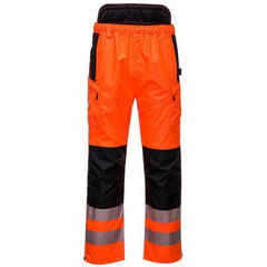PW342 Hi-Vis Extreme Safety Rain Pants Yellow/Black, 4X-Large-KarWorkwear
