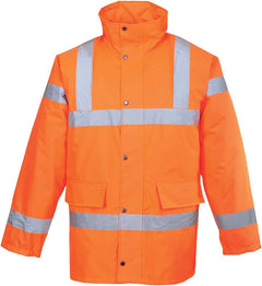 US460 Hi-Vis Waterproof Rain Traffic Jacket Yellow, 6X-Large