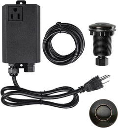 Garbage Disposal Air Switch Kit Sink Top Waste Disposal Long Stainless Steel Brushed Nickel On/Off Air Button Food and Waste Disposals Part by