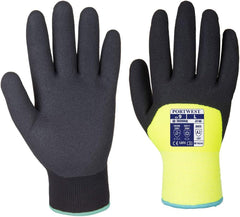 A146 Arctic Winter Glove with Flexible Sandy Nitrile Coating Grip ANSI, Yellow, Large