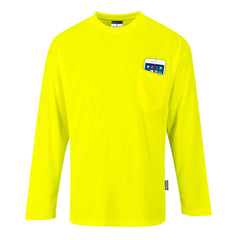 S579 Non ANSI Pocket Long Sleeve T-Shirt Yellow, X-Large