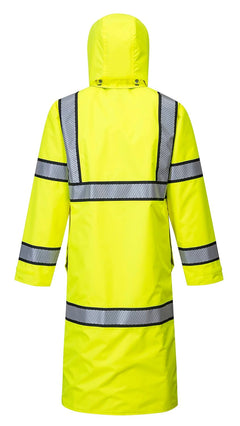 Hi-Vis Reversible Raincoat - UH447, Yellow/Black, XL