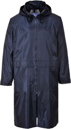 Classic Rain Coat Adult Waterproof Long Protection Hooded Work Wear Trench