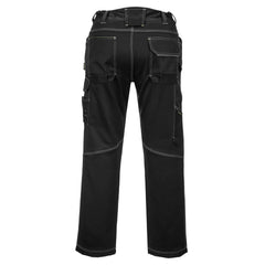 PW380 Women'S Work Pants - Stretch Fabric PW3 Workwear Utility Safety Pants with Knee Pad Pockets, Black 26