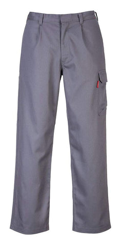 BZ31 Mens Safety Cargo Pants in Flame Resistant Bizweld ASTM NFPA, Gray, Larger