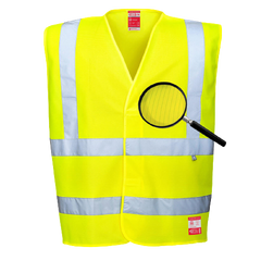 Portwest Hi-Vis Anti Static Vest - Flame Resistant Reflective Work Safety FR71-KarWorkwear