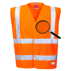Portwest Hi-Vis Anti Static Vest - Flame Resistant Reflective Work Safety FR71-KarWorkwear