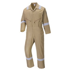 Portwest Iona Cotton Coverall Lightweight Reflective Taped Work Safety C814-KarWorkwear