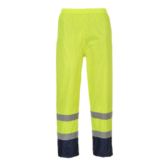 Portwest Hi-Vis Classic Two Tone Rain Pants Reflective Taped Work H444-KarWorkwear