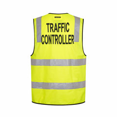 Portwest Traffic Controller Zip Vest D/N Reflective Tape Work Safety MZ105-KarWorkwear
