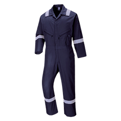 Portwest Iona Cotton Coverall Lightweight Reflective Taped Work Safety C814-KarWorkwear