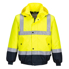 Portwest Hi-Vis Flying Jacket 2 Tone Waterproof Reflective Safety Work MJ204-KarWorkwear