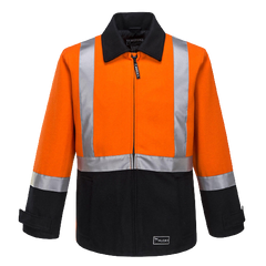 Portwest Mens Huski Bluey Jacket Hi Vis Full Zip Flame Resistant Lining K8018-KarWorkwear