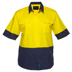 Portwest Hi-Vis Two Tone Lightweight Short Sleeve Shirt Reflecftive Safety MS802-KarWorkwear