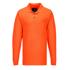 Portwest Flame Resistant Anti-Static Polo Orange Jumper Long Sleeve Shirt MF813-KarWorkwear