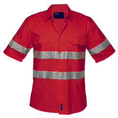 Portwest Hi-Vis Lightweight Short Sleeve Shirt with Tape Reflective Work Safety-KarWorkwear