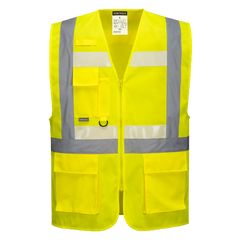 Portwest Glowtex Executive Vest II Hi Vis Reflective Tape Work Safety G456-KarWorkwear
