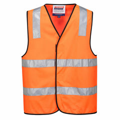 Portwest Day/Night Vest 2 Tone Hi Vis Relfective Taped Work Safety MV102-KarWorkwear