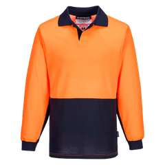 Portwest Long Sleeve Food Industry Cotton Comfort Polo Work Safety MF213-KarWorkwear