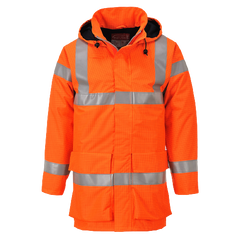 Portwest Mens Bizflame Rain Hi-Vis Multi Lite Jacket Flame Resistant Lining S774-KarWorkwear