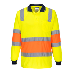 Portwest Two-toned Biomotion Polo Comfortable Shirt Reflective Work Safety MP511-KarWorkwear