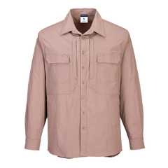 Portwest Utility Stretch Long Sleeve Shirt Breathability Casual Polo MS106-KarWorkwear