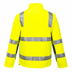 Portwest Mens Huski Chassis Jacket Softshell 2 in 1 Reflective Safety Tape K8074-KarWorkwear