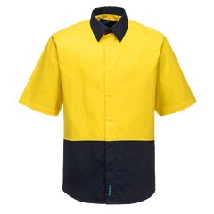 Portwest Food Industry Lightweight Cotton Shirt Reflective 2 Tone Safety MF152-KarWorkwear