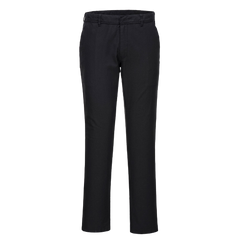 Portwest Stretch Slim Chino Pants Reflective Black Slim Fit Comfy Pant S232-KarWorkwear