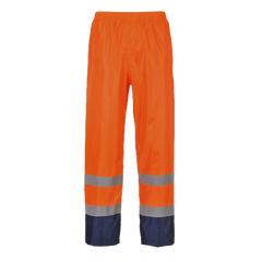 Portwest Hi-Vis Classic Two Tone Rain Pants Reflective Taped Work H444-KarWorkwear