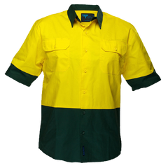 Portwest Hi-Vis Two Tone Lightweight Short Sleeve Shirt Reflecftive Safety MS802-KarWorkwear