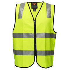 Portwest Security Zip Vest D/N 2 Tone Hi Vis Reflective Tape Work Safety MZ108-KarWorkwear