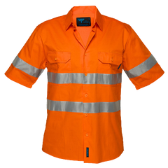 Portwest Hi-Vis Lightweight Short Sleeve Shirt with Tape Reflective Work Safety-KarWorkwear