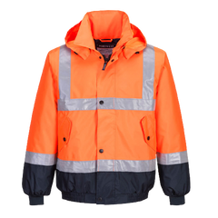 Portwest Hi-Vis Flying Jacket 2 Tone Waterproof Reflective Safety Work MJ204-KarWorkwear