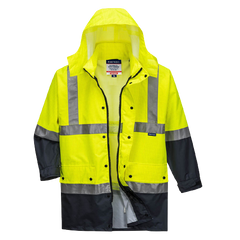 Portwest Mackay Anti-Static Jacket Waterproof Hood Reflective Work Safety MJ370-KarWorkwear