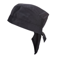 Portwest Chefs Bandana Black Restaurant Uniform Comfortable S903-KarWorkwear
