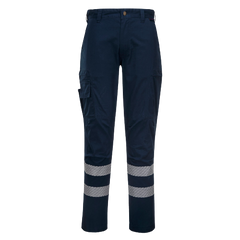 Portwest PW3 Cargo Stretch Pants Slim Fit HiVisTex Pro Tape Cotton Pant PW341-KarWorkwear