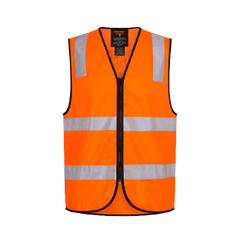 Portwest Traffic Controller Zip Vest D/N Reflective Tape Work Safety MZ105-KarWorkwear