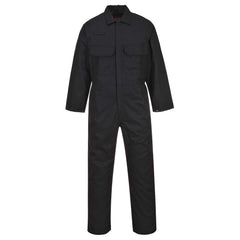 UBIZ1 Bizweld Flame Resistant Coveralls for Welding, Protective Safety FR Workwear Coveralls Black, Large