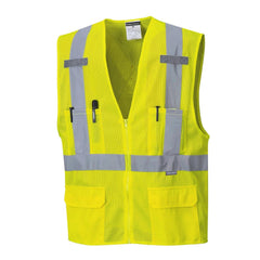 US370 Atlanta X Back Lightweight Hi-Vis Vest Yellow, 5X-Large
