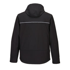 KX362 Men'S Waterproof Softshell Jacket - KX3 Workwear Windproof Hooded Jacket Black, X-Large
