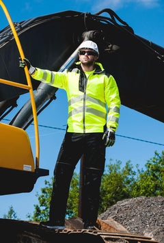 PW3 Hi-Vis Winter Jacket Work Safety Protective Reflective Waterproof Coat ANSI 3, XXL