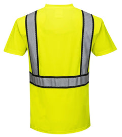 Detroit Short-Sleeved T-Shirt Viz Visibility Reflective Safety Work Wear Top ANSI 2, 4XL