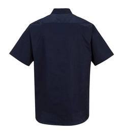 Industrial Work Shirts/S Visibility Reflective Hi Vis Safety Industrial Top, Navy, 4XL