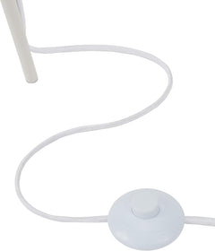 Home 57" Tripod Floor Lamp, Modern, Industrial, Transitional for Bedroom, Living Room, Office, White