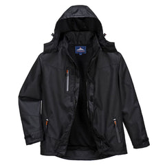 S555 Outcoach Waterproof Breathable Protective Jacket Black, 4X-Large