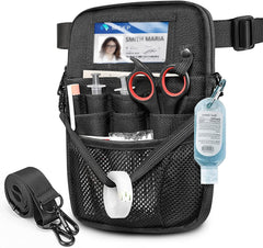 Nurse Fanny Pack with Tape Holder,  Multi Compartment Medical Gear Pocket Belt Bag Nursing Organizer Pouch | Utility Waist Pack for Stethoscopes, Bandage Scissors Other Medical Supplies, Purple