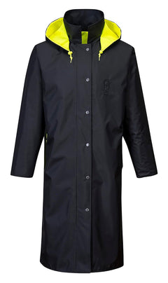 Hi-Vis Reversible Raincoat - UH447, Yellow/Black, XL